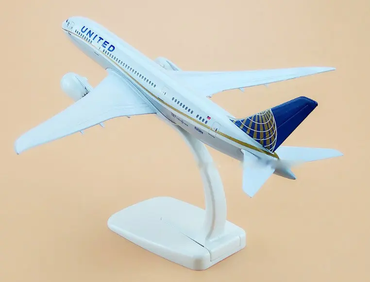 20 см сплав металла американский воздух Юнайтед авиалиний Boeing 787 B787 400 Airways модель