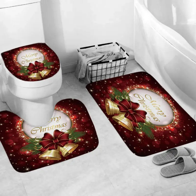 Merry Christmas набор для ванной снежный цветок колокольчик водонепроницаемый Душ