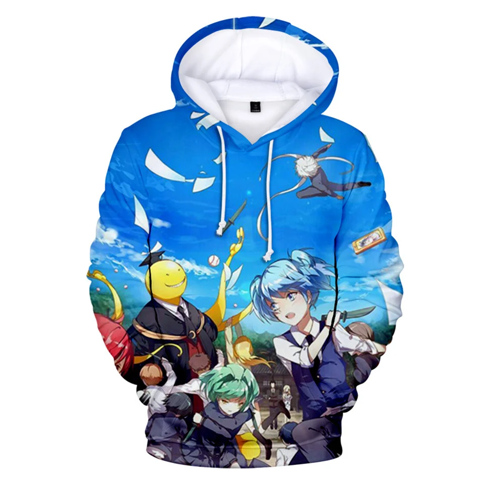 Новый класс убийц Korosensei Аниме толстовки для мужчин/женщин Осень в стиле хип хоп