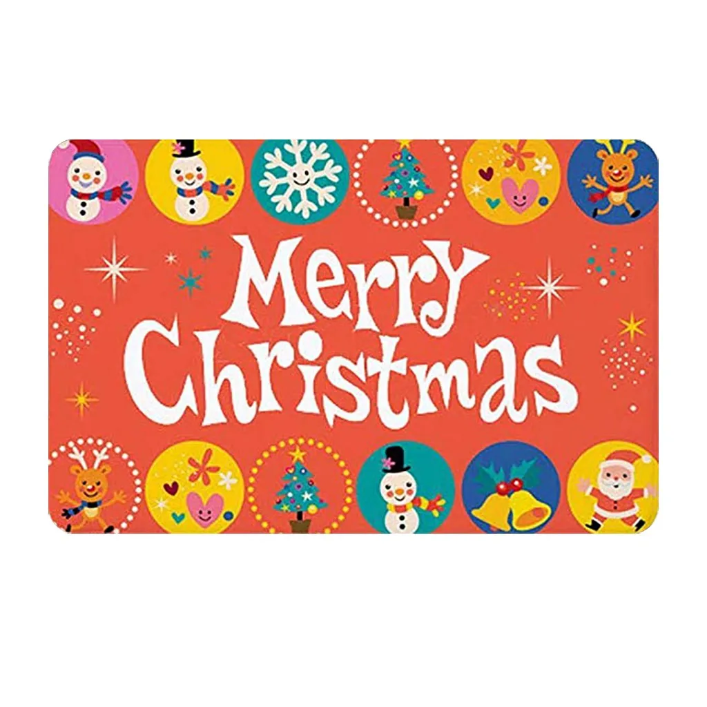 Ouneed Floor Mats Christmas Cartoon old man animal Print Doormats Festival living room Bathroom Non Slip rug tapis salle de bain | Дом и сад