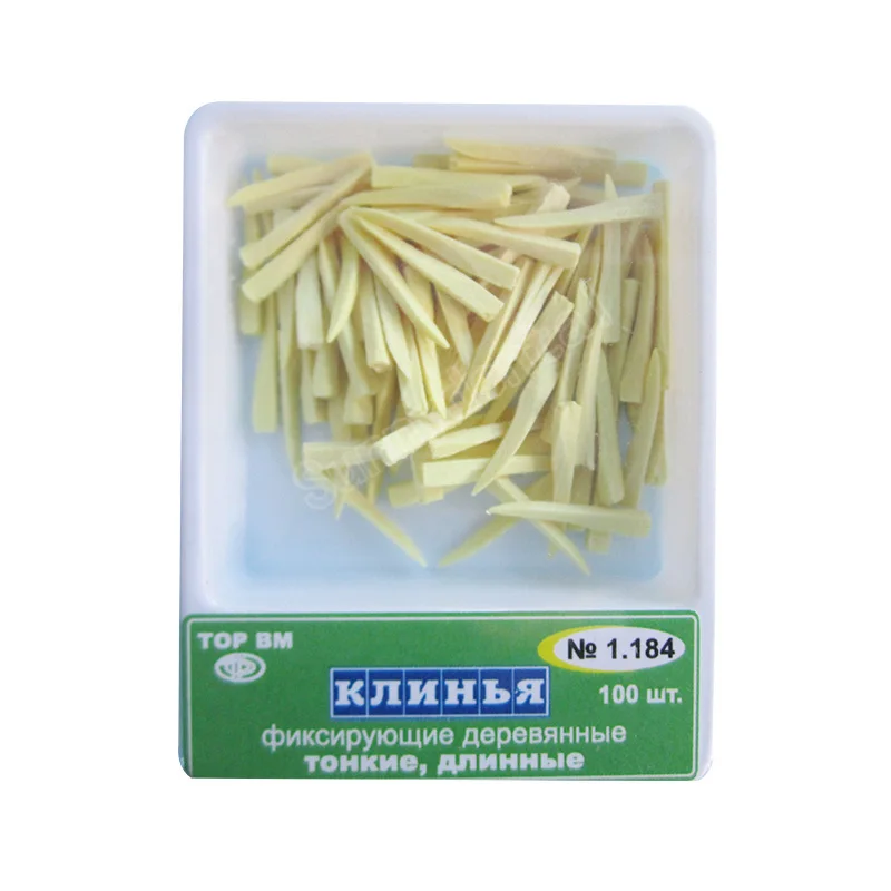 

TOP BM Dental Wooden Wedges 1.085 Dental Wedges 400pcs/box Interdental Contoured Wedges Original Russia Imported Dentist Tools
