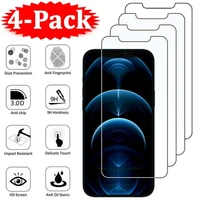 4Pcs For iPhone mini Pro Max Plus 2020 Tempered Glass Screen Protector mobile phone accessories