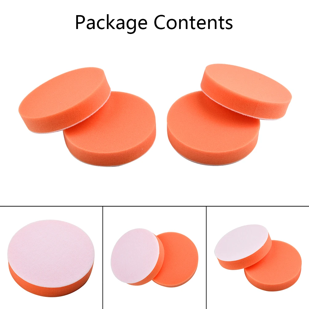 

4Pcs 125mm 5Inch Polishing Buffing Pad Flat Sponge Polisher Buffer Pads For Car Accessories Polisher Beauty Waxing Polishing Pad