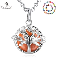 eudora 20mm fashion tree of life cage harmony ball chime bell pendant angel caller bola necklace for baby pregnancy jewelry h214