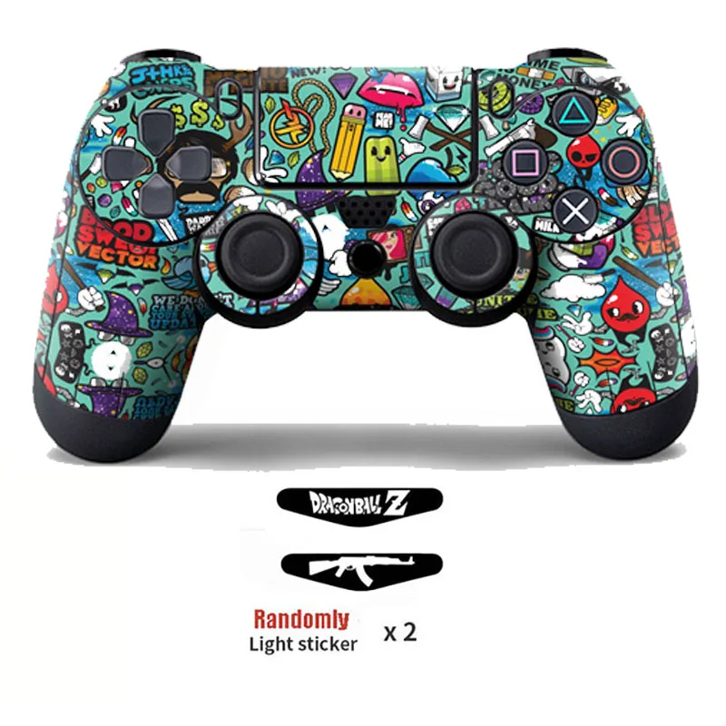 Граффити бомба виниловое покрытие Стикеры для PS4 Беспроводной геймпад защитная