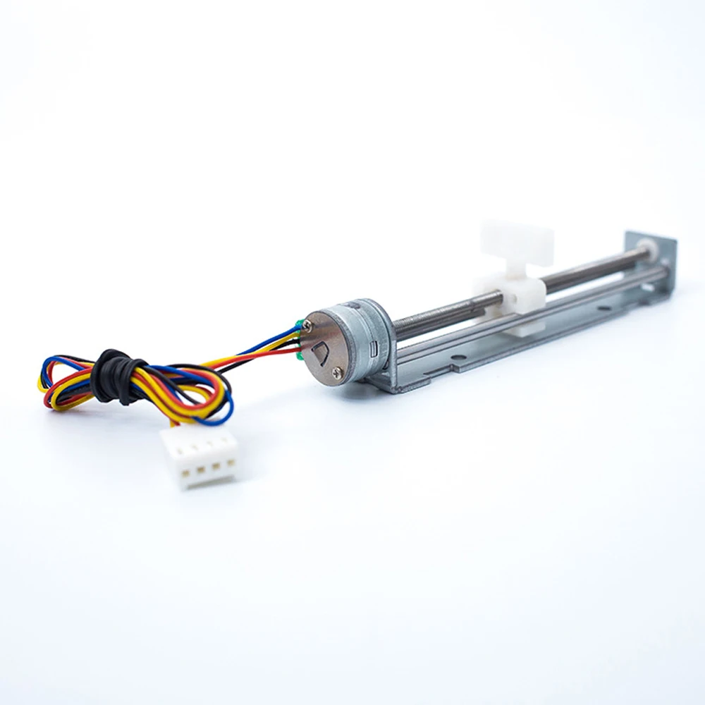 Новый 12В шаговый двигатель ход 80 мм с ползунок для DIY небольшой лазерный