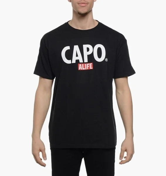 

Футболка Alife с надписью Capo, модная футболка с коротким рукавом и графическим принтом