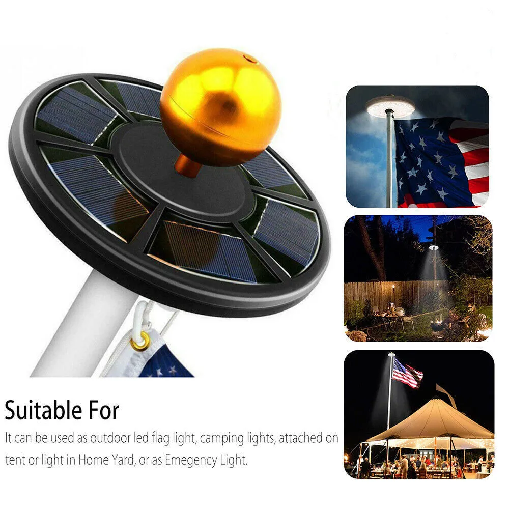 Новый флагшток на 42 светодиода автоматический Ночной светильник солнечных