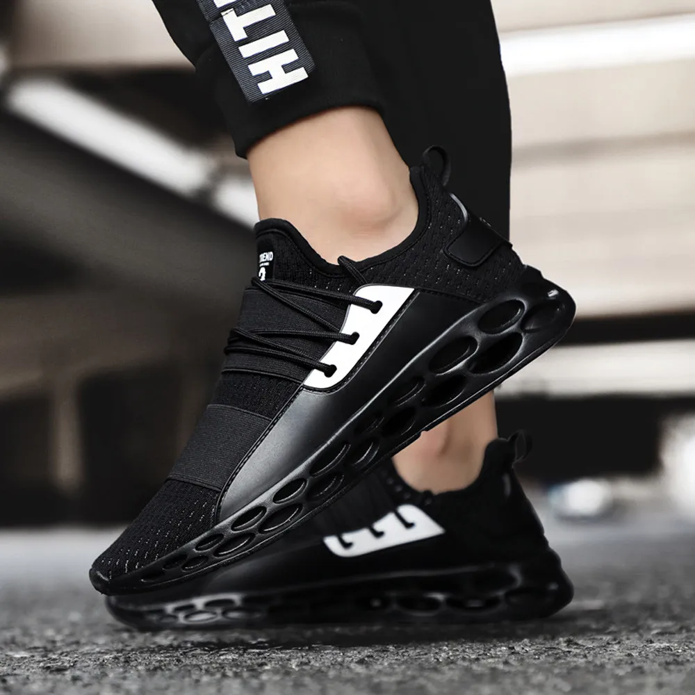 Сетчатые кроссовки для бега повседневная мужская обувь взрослых теннисные туфли