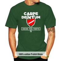 new men t shirt fashion top tee plus size free shipping carpe dentum doubtfire seize the teeth urban t shirts