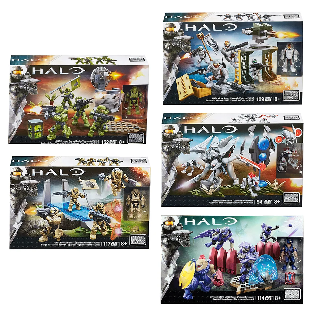 Игровой набор Mega Bloks Halo Promethean Warrior Fireteam Rhino UNSC Taurus игровой подарок для
