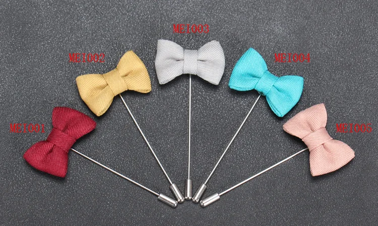 Linbaiway Handmade Bow Lapel Pin Brooch for Mens Vintage Fabric Stick Men Wedding Dress Bouquet Corsage | Украшения и аксессуары