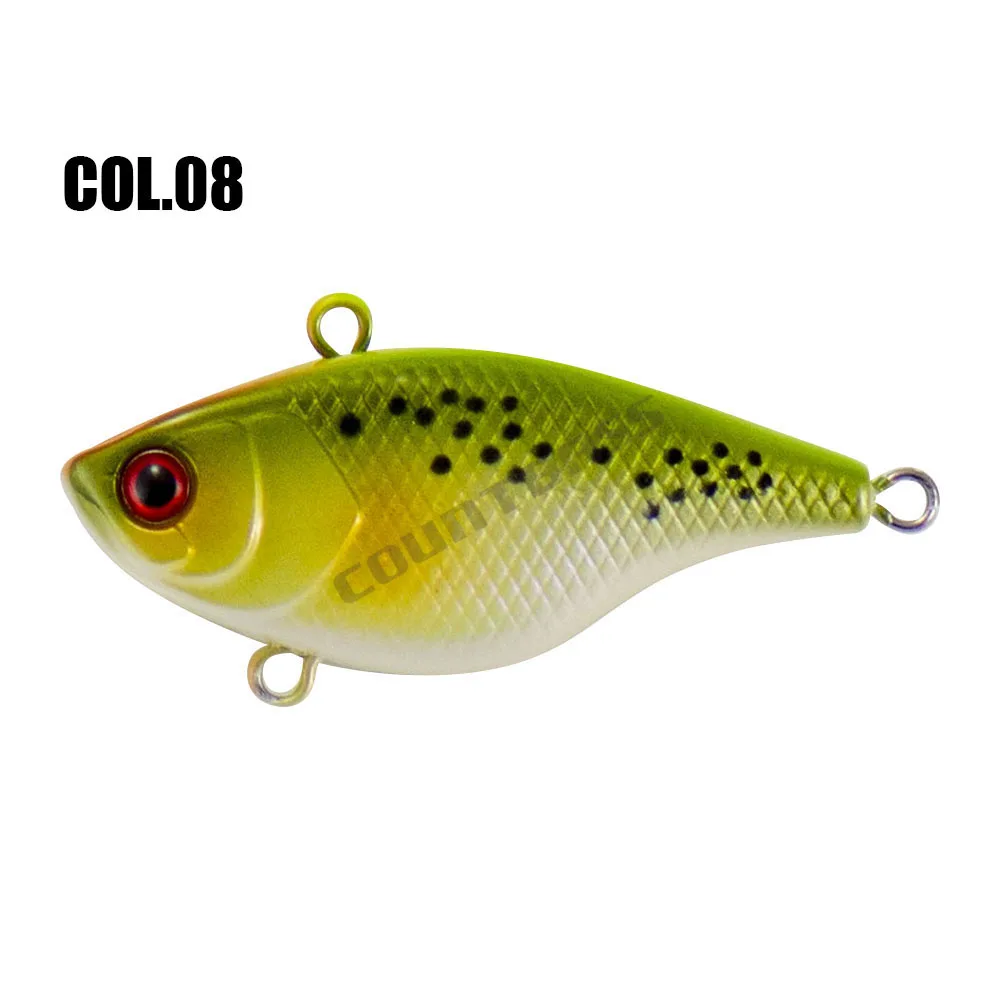 08 40 мм 4,6 г Вибрация обратного отсчета Hard жесткие приманки Lipless Crankbait тонущие рыболовные приманки для пресной воды - Цвет: 08