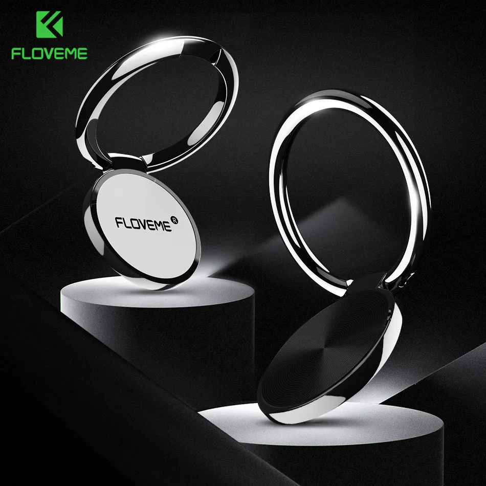 FLOVEME Mini Finger Ring Holder for Mobile Phone Ring Stand Luxury Desk Holders For iPhone XS Max Samsung Xiaomi Smartphone