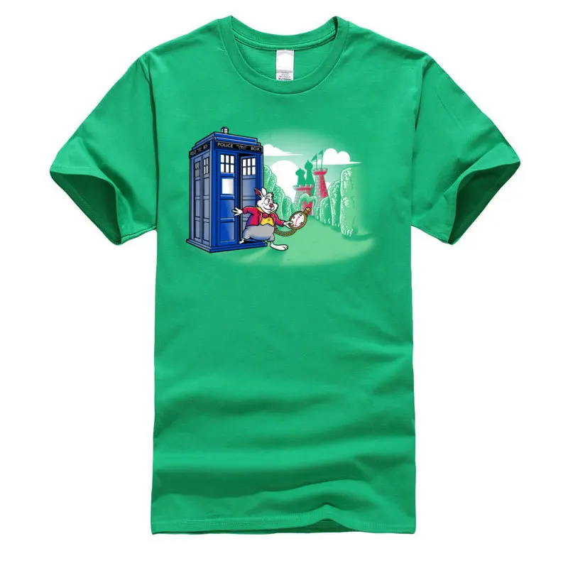 Футболка Dr Who Fast Rabbit Tardis Мужская футболка R2D2 Daleks Machine из чистого хлопка Молодежные