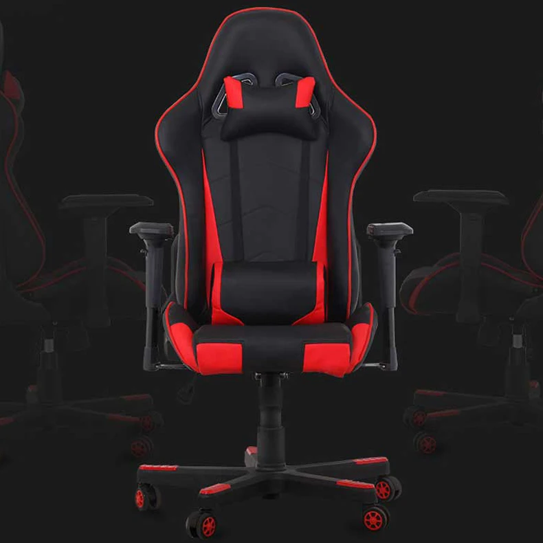 Игровое кресло Гоночное офисное для компьютерных игр Эргономичная спинка и