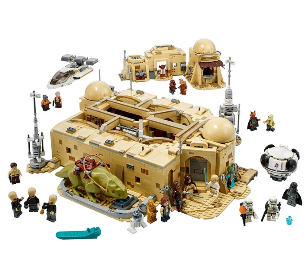 

2021 new arrivals Blocks Toys Kids Plastic 3187 Pieces Mos Eisley Tavern Toy Building Block Toy For Children