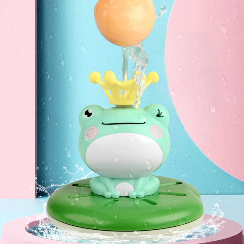 

Lightaling Bath Toys for Toddler,Spray Water Squirt Toy Bath with Baby Frog for Children Bathtub Pool Toys R7RB