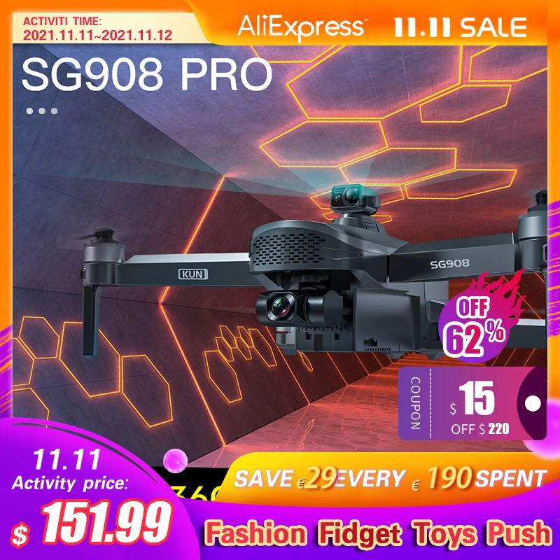 

Квадрокоптер SG908 pro/MAX, складной, 3-осевой, 4K, Wifi, GPS, FPV