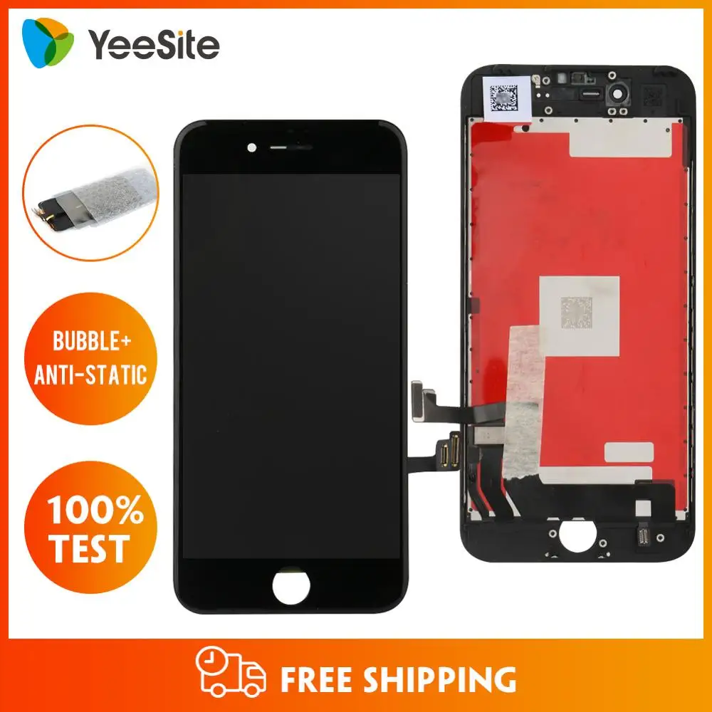 

【 10 шт. 】 100% тестирование 4,7 ''для A-PPLE iPhone7 ЖК-дисплей IPS Экран iPhone7 IP7 Дисплей и с кодирующий преобразователь сенсорного экрана в сборе Экран д...