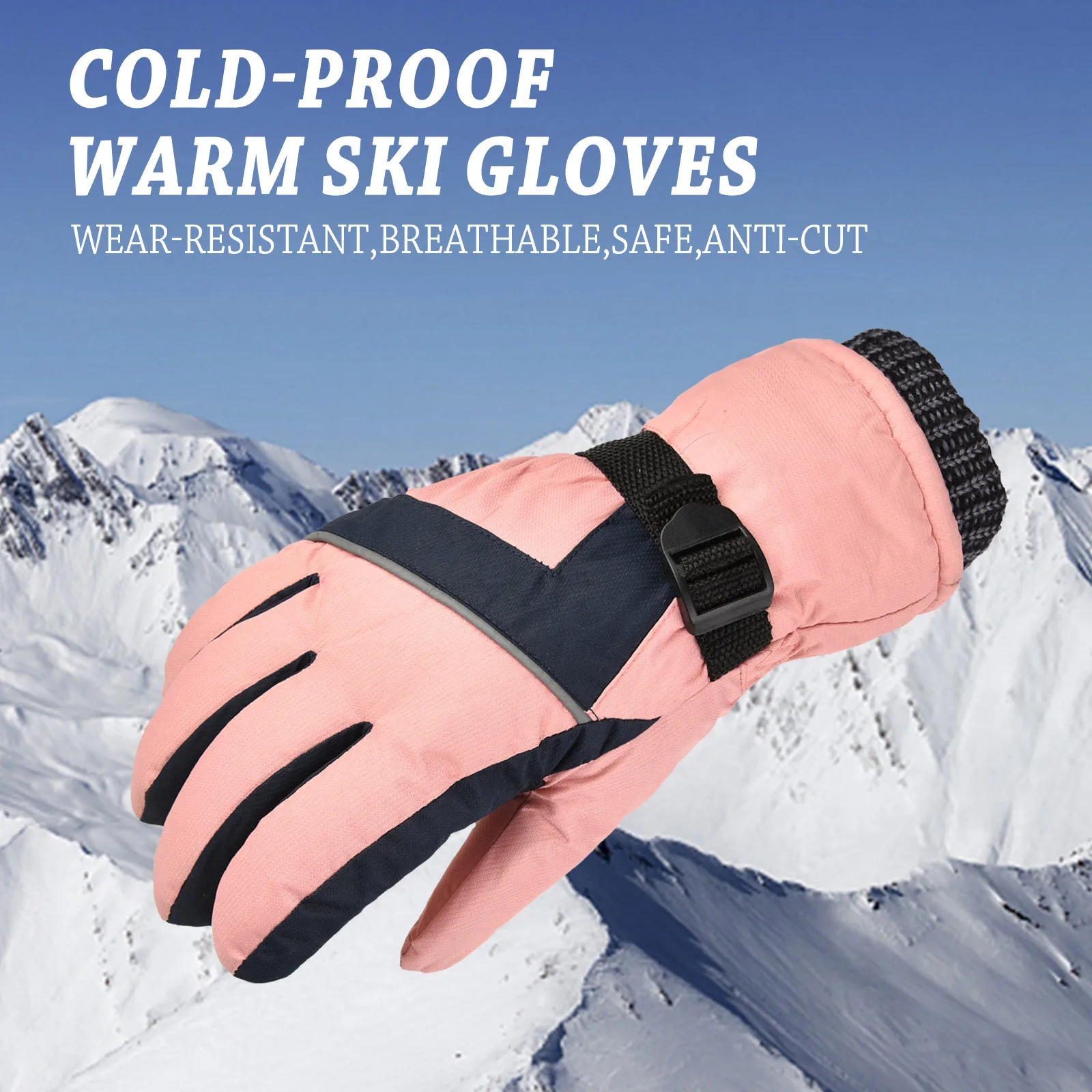 Новинка 2021 лыжные перчатки зимние мужские и женские теплые матовые для женщин