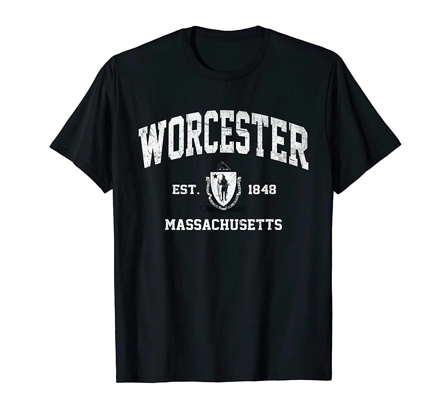Worcester Massachusetts MA USA vintage state Athletic style T-Shirt |