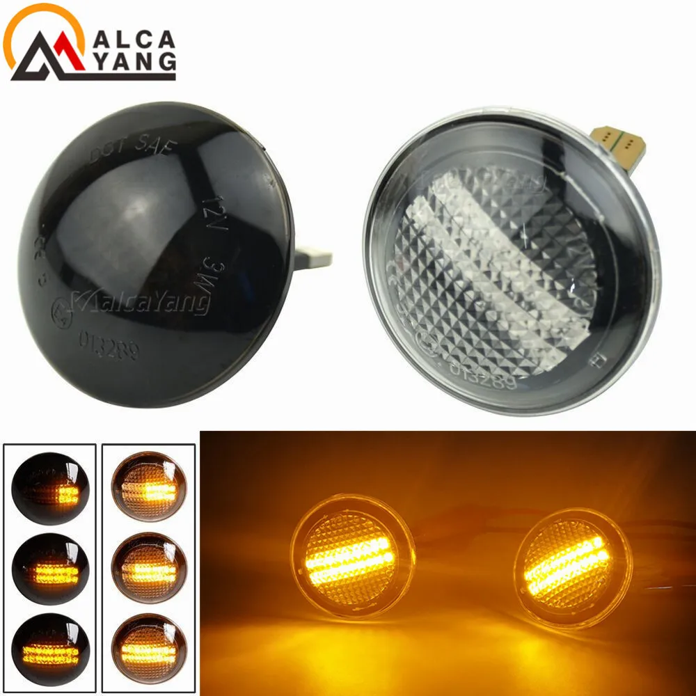 

Car Dynamic For Land Range Rover L322 2002-2012 LED Side Repeater Indicator Light Flowing Side Marker Signal Lamp Light