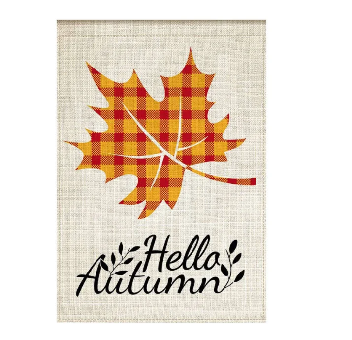 Рождественский флаг с буквенным цветочным принтом Садовый рождественские