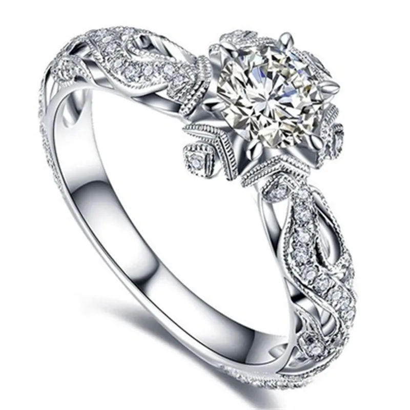 

Limited Edition Ring Exquisite Hollow Ring Ladies Engagement Wedding Jewelry Accessories Gift