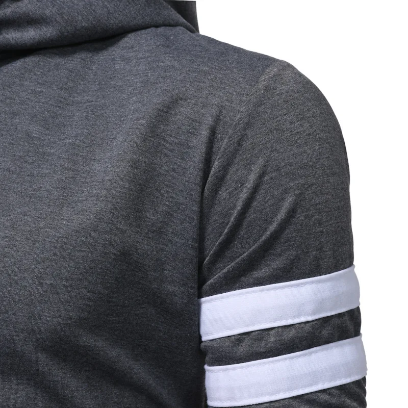 

Autumn Hoodies Casual Streetwears Men's Clothes Striped Hats Long Men Fashion British Style Street dress Hoodeds Hombre MOOWNUC