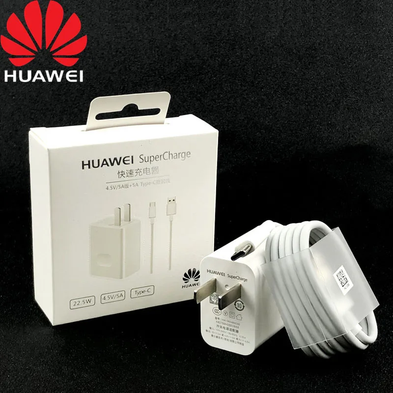 Оригинальное быстрое зарядное устройство Huawei 22 5 Вт дорожный настенный адаптер с