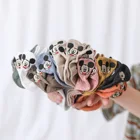 Носки-лодочки с мультяшной вышивкой, из чистого хлопка