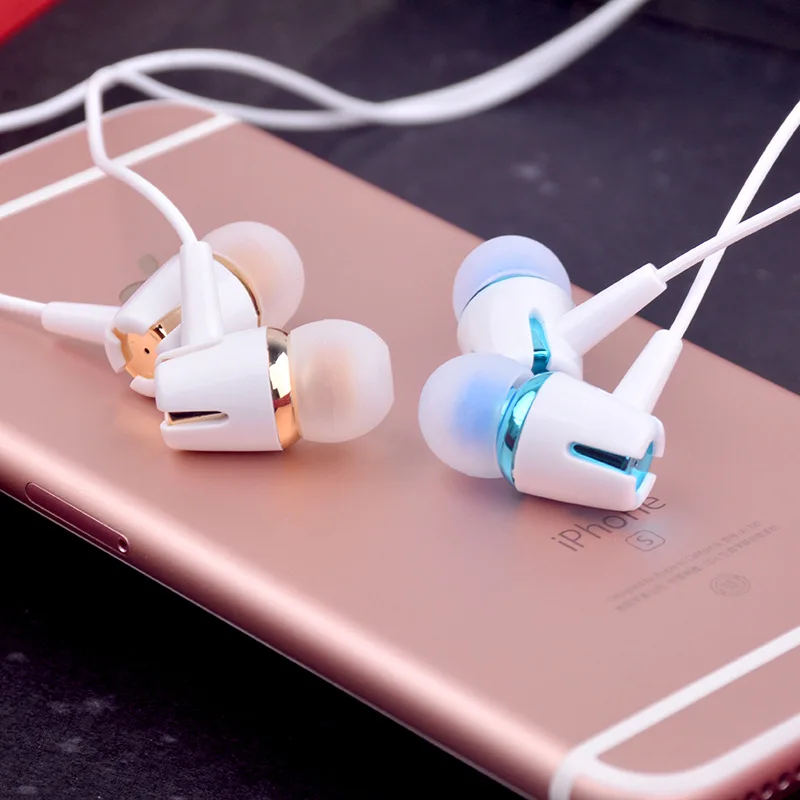

New Android Universal Headsets with Built-in Microphone 3.5mm In-Ear Wired Gaming Earphone Fashion 6D Heavy Bass Stereo Earbuds