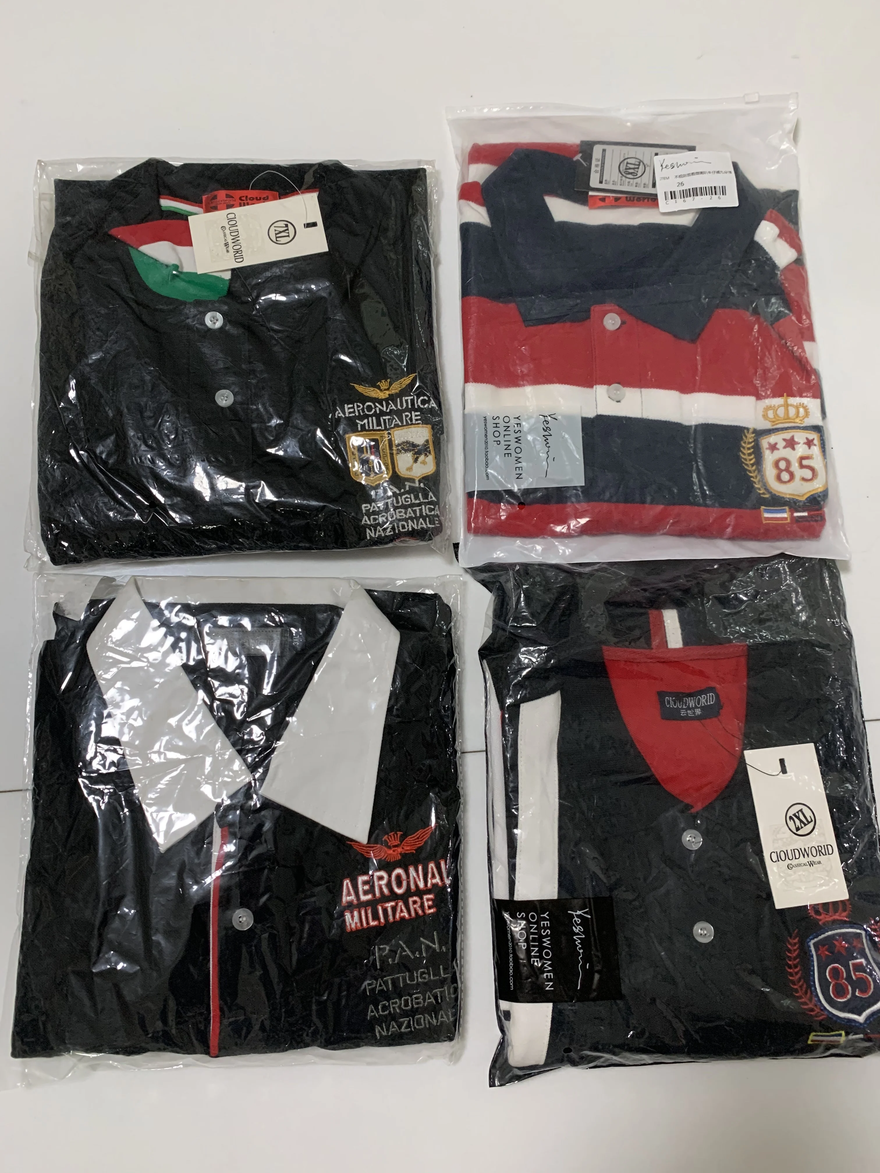 

8XL Bust 155cm Plus Size Striped Polo Shirt Men Cotton Short Embroidery Polo Men Lose Money Sell! Only One Pieces