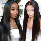 Парик на сетке спереди, парик на сетке из человеческих волос, 30 дюймов, 4x4, Remy, 180 прямые парики на сетке спереди, прямые парики из человеческих волос, парик на застежке