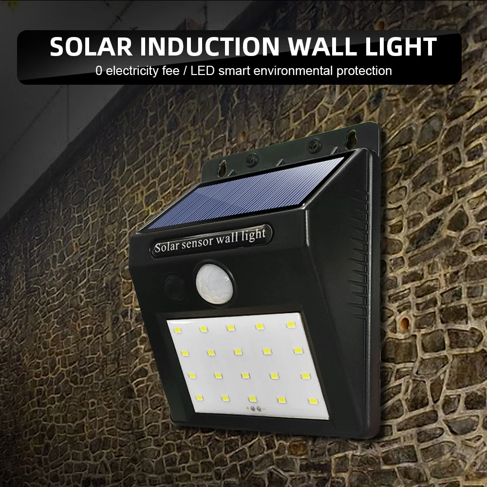 Светильник Настенный уличный на солнечной батарее с пассивным ИК датчиком