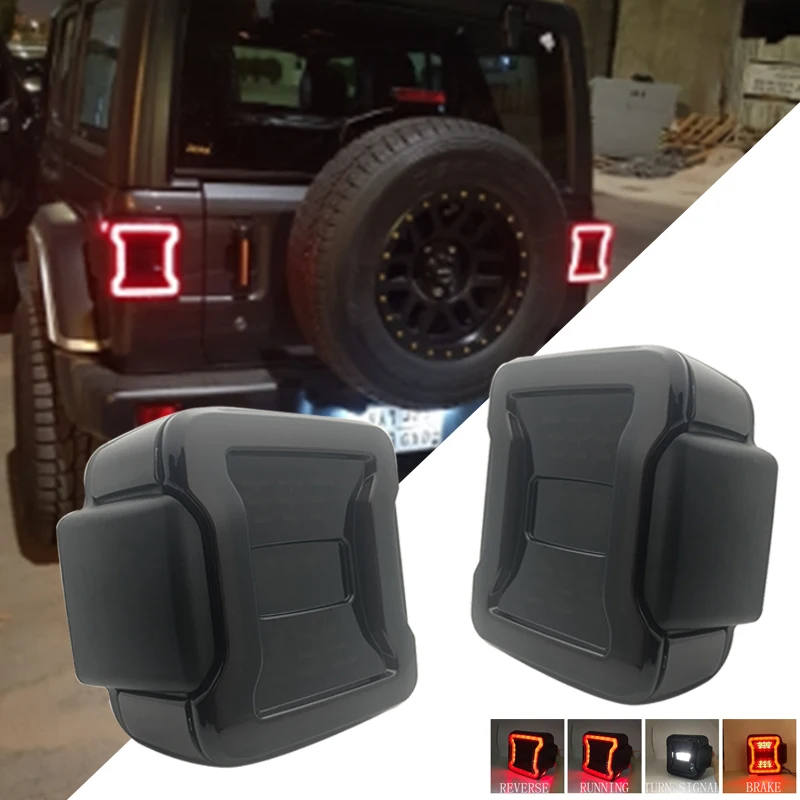 2 шт Новый USA Европейская версия светодиодный задний фонарь для Jeep Wrangler JL 2018 2019