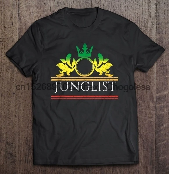 2020 лучший Junglist массивная Футболка Dnb с барабаном и басом |