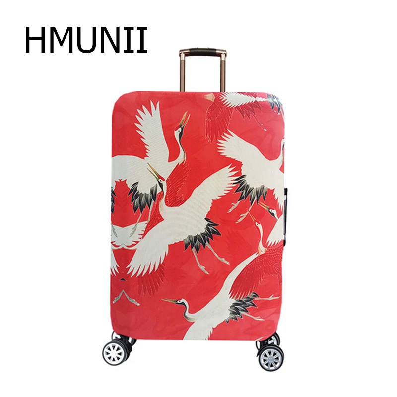 Дорожная защитный чехол на чемодан HMUNII, чехол для багажа на колесиках, плотный эластичный Чехол для мужчин и женщин, чемодан