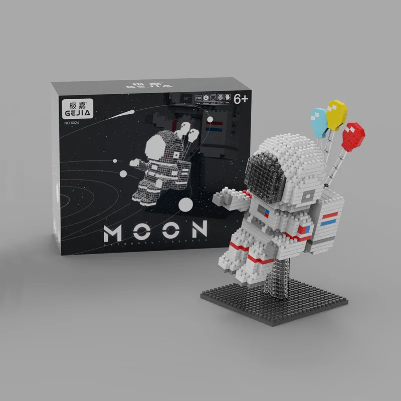 

Конструктор «микро-астронавт», луна, Космический человек, фигурки земли, бриллиантовые мини-кирпичи, игрушки для детей, подарок на день рождения