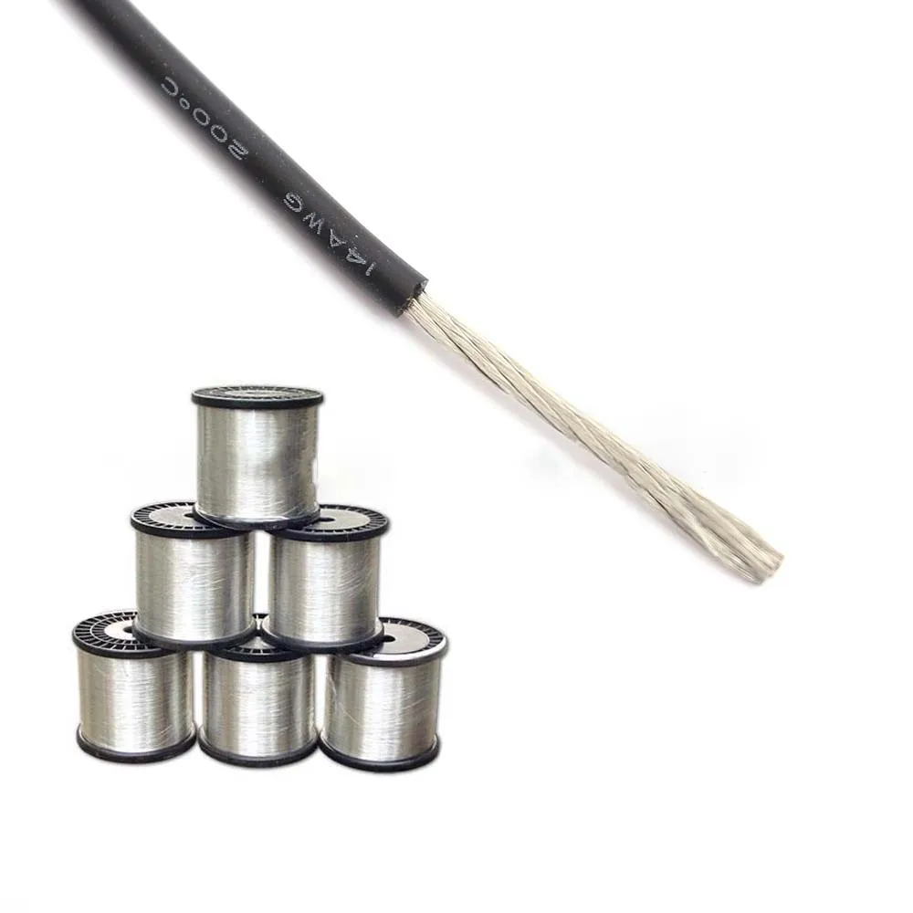 Гибкий провод из мягкого силикона 10 м медная Луженая лампа Светодиодная лента