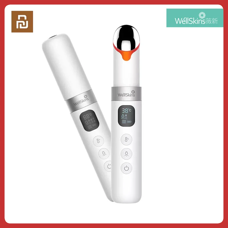 

Xiaomi WellSkins LCD Display Color Light Eyes Massage Wand 3 Gears Vibration Massager For USB Heated Anti-Aging Eye Beauty Stick