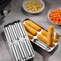 stainless steel sausage maker mold diy silicone handmade hamburger hot dog mold reusable accessories gadget for cake baking pie1
