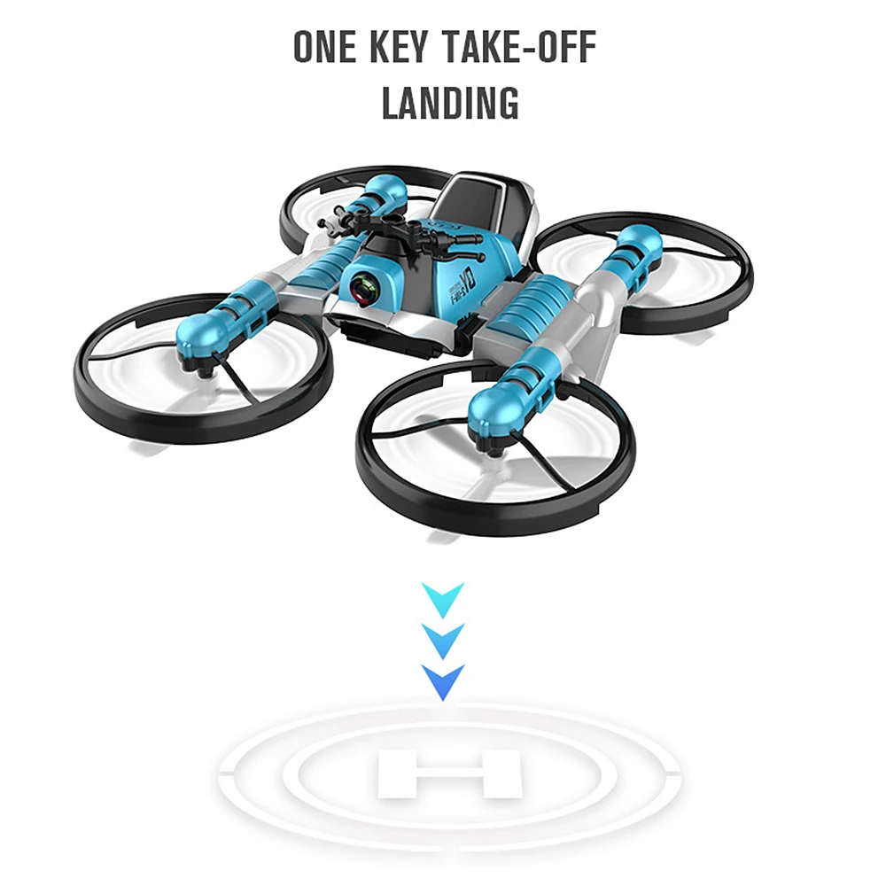 Игрушки для игр на мотоцикле 2 в 1 Складная камера вертолета 0.3MP удержание