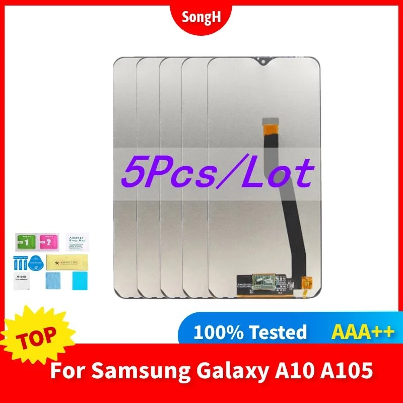 

5 Pieces/lot AMOLED LCD For Samsung galaxy A10 LCD Digitizer A105/DS A105F A105FD A105M lcd Display Touch Screen Digitizer