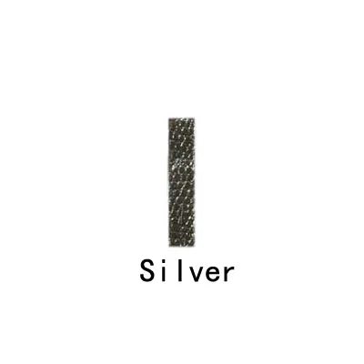 Silver В розницу! Кожаный брелок для ключей с цифрами для автомобилей, сделай сам, стразы, буквы, цифры, амулеты 10 мм - Цвет: Silver