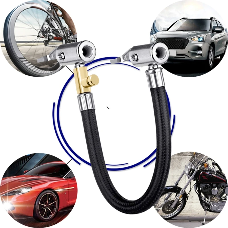 

Новинка 2021, шланг для накачивания, адаптер с блокировкой, патрон для быстрого подключения и отсоединения, насос для шин