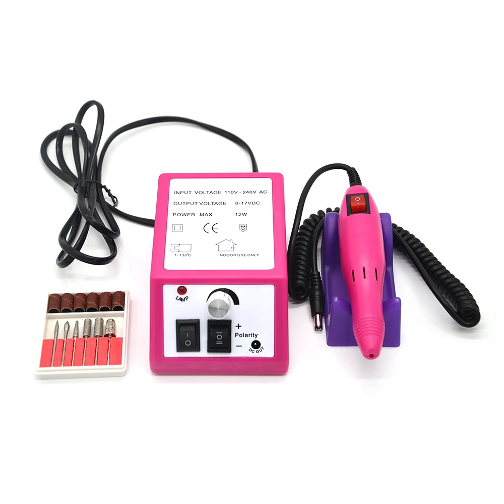 Electric Nail Drill Manicure Set File Pedicure Pen Machine Kit With Extra Ceramic Bit Sanding band 20000 RPM | Красота и здоровье