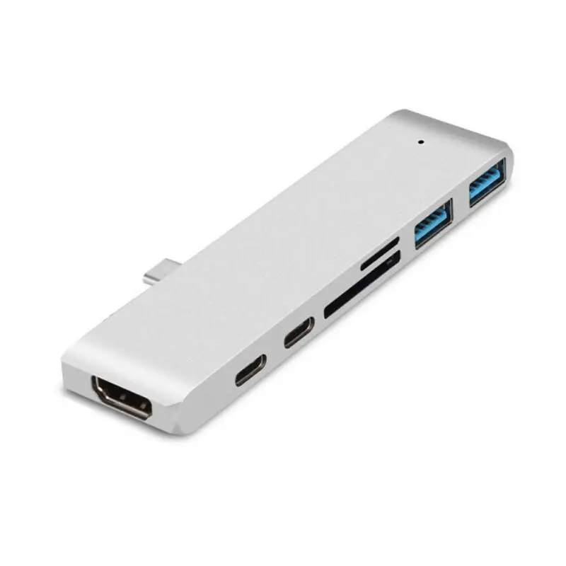 7в1 Тип C USB двойной адаптер 3 1 порт кардридер 4 к HDMI многопортовый концентратор