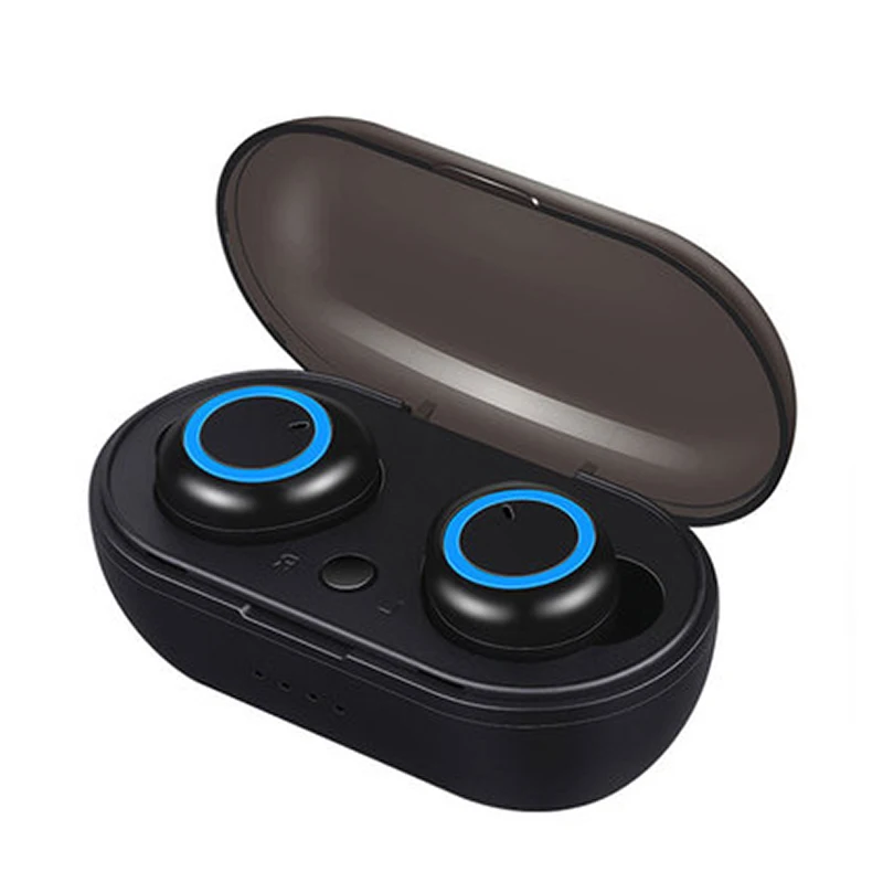 K18 Blue TWS Bluetooth 5,0 наушники беспроводные наушники Кнопка управления стерео наушники громкой связи спортивные наушники подходят для всех телефонов - Цвет: K18 Blue